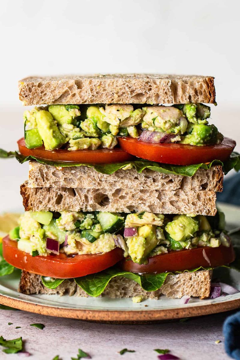 Avocado Tuna Salad Sandwich