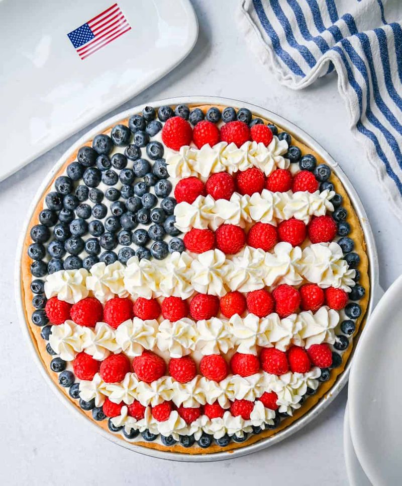 Patriotic Fruit Pizza