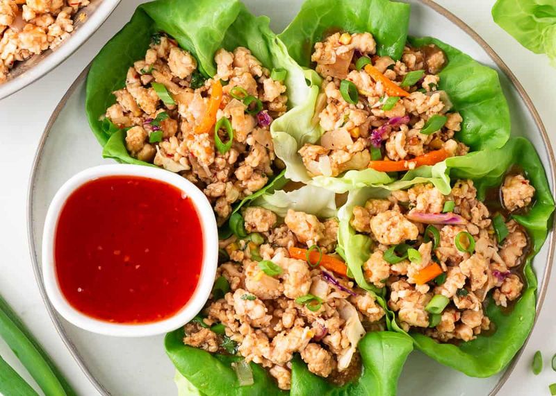 Thai Chicken Lettuce Cups