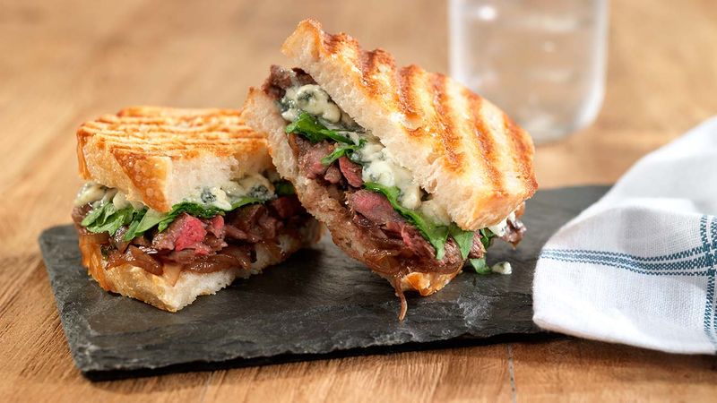 Steak & Caramelized Onion Panini