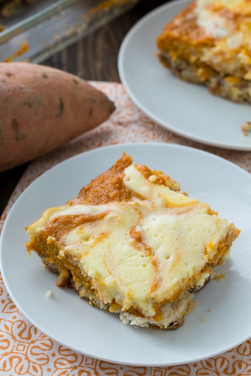 Sweet Potato Cheesecake Bars