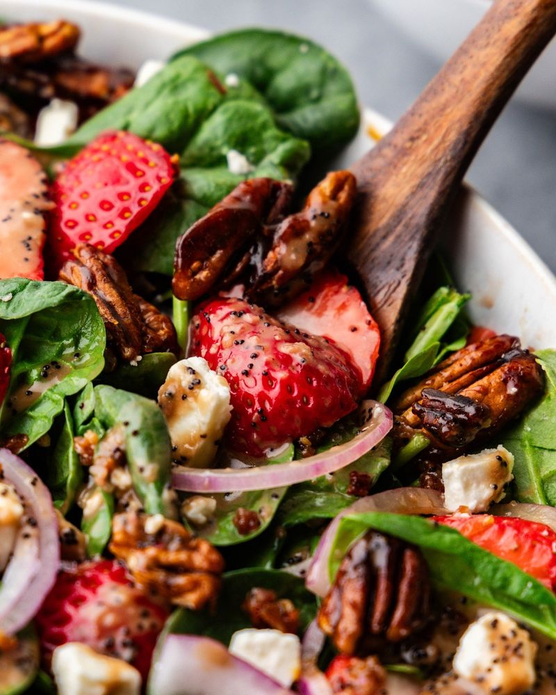 Strawberry Spinach Salad with Poppy Seed Dressing