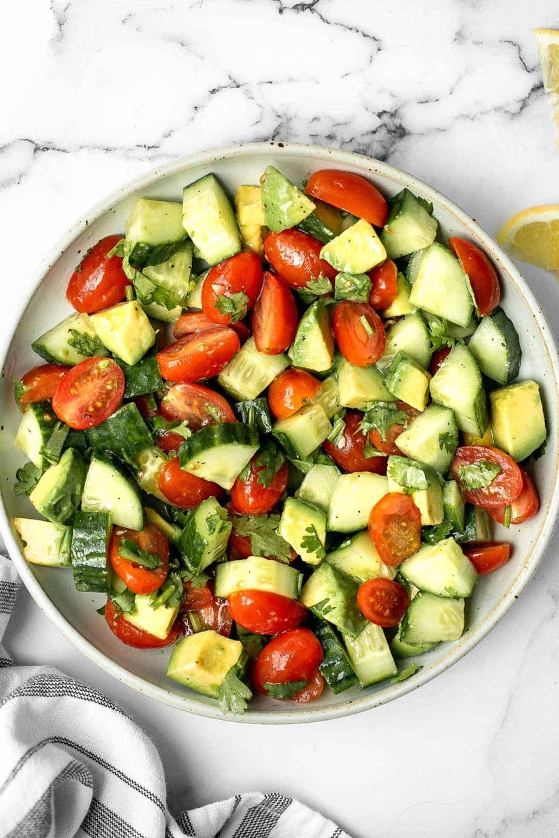 Cucumber, Tomato & Avocado Salad