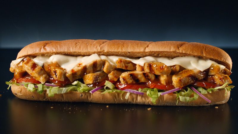 Subway Sweet Onion Chicken Teriyaki on Italian Bread