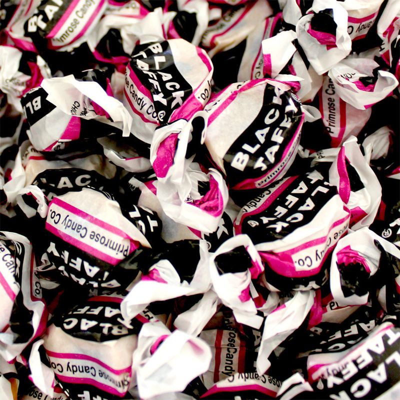 Dye-Laden Black Jack Taffy