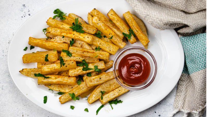 French Fries → Turnip Fries or Courgette Fries