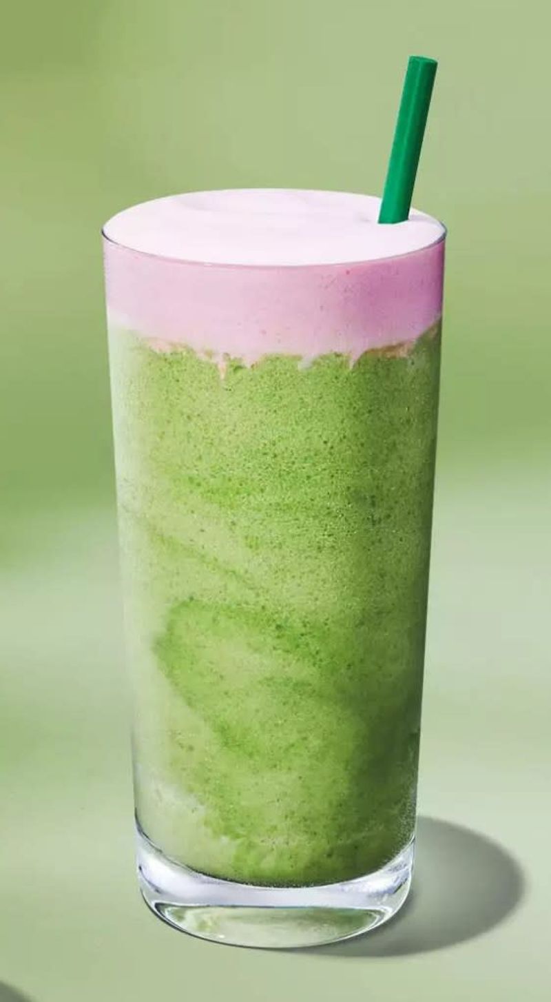 Strawberry Matcha Strato Frappuccino