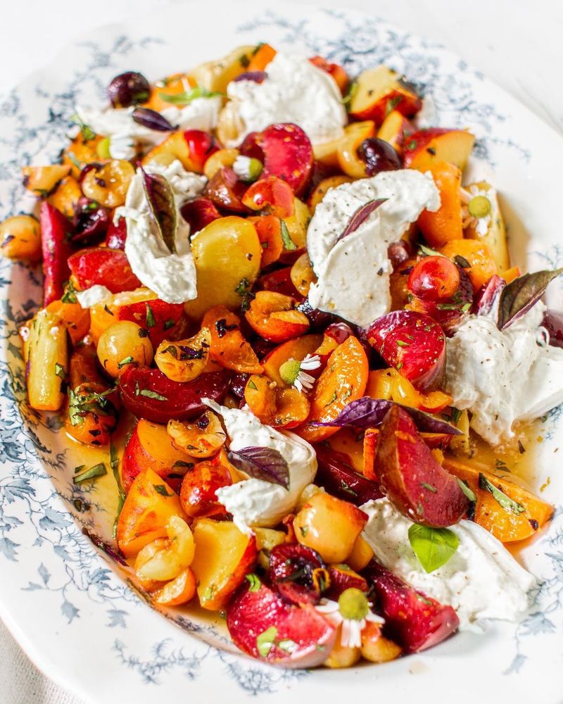 Summer Stone Fruit Caprese