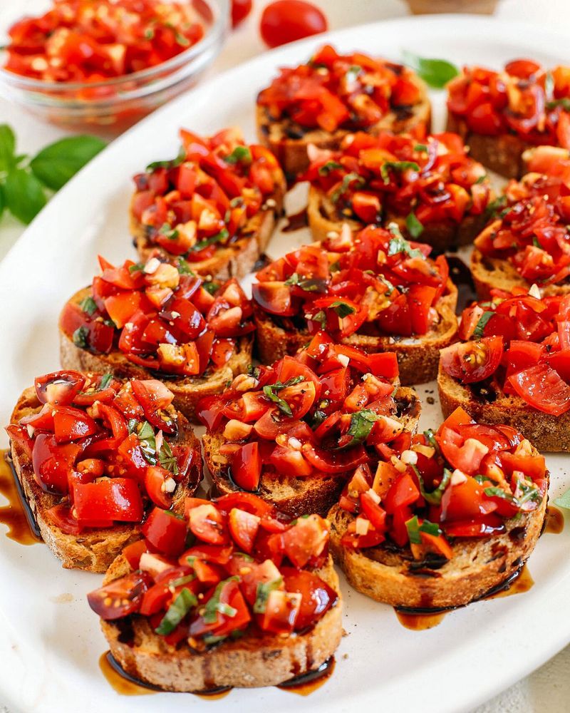 Summer Tomato Basil Bruschetta