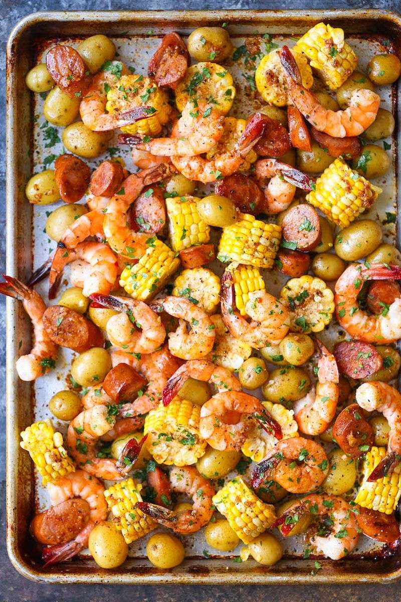 Sheet-Pan Shrimp Boil