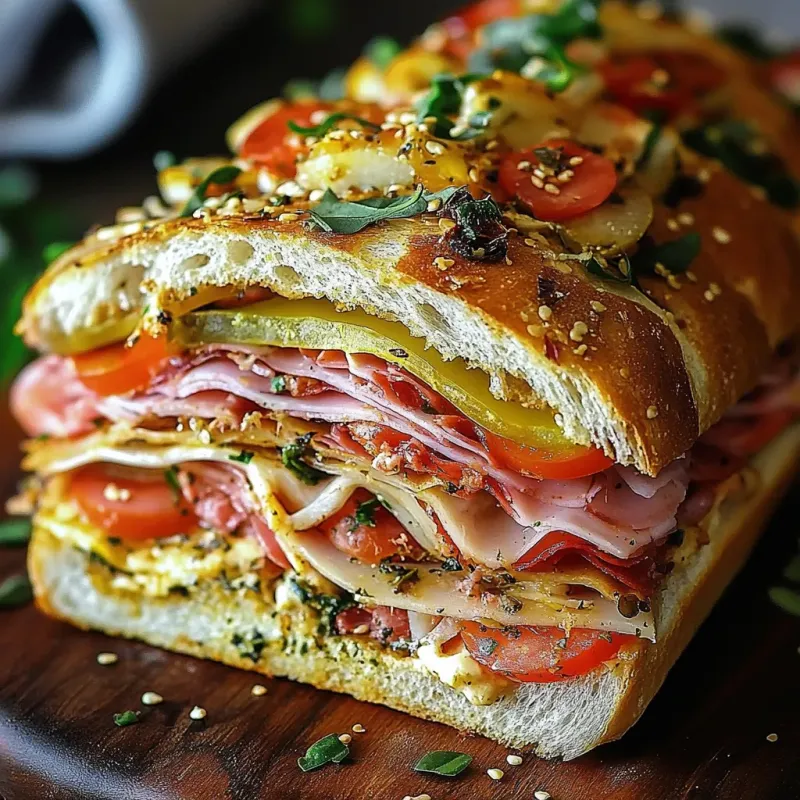 Mediterranean Muffuletta Squares