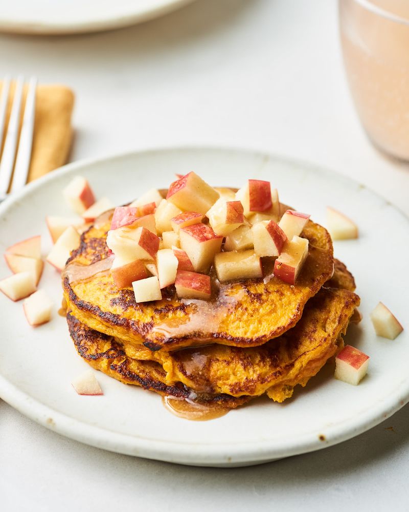 Stackable Sweet Potato Pancakes
