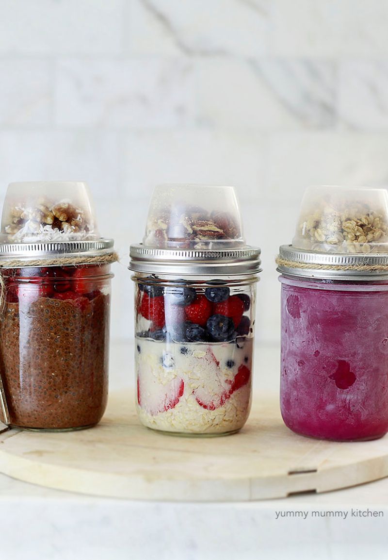 No-Cook Overnight Oats & Chia Pudding