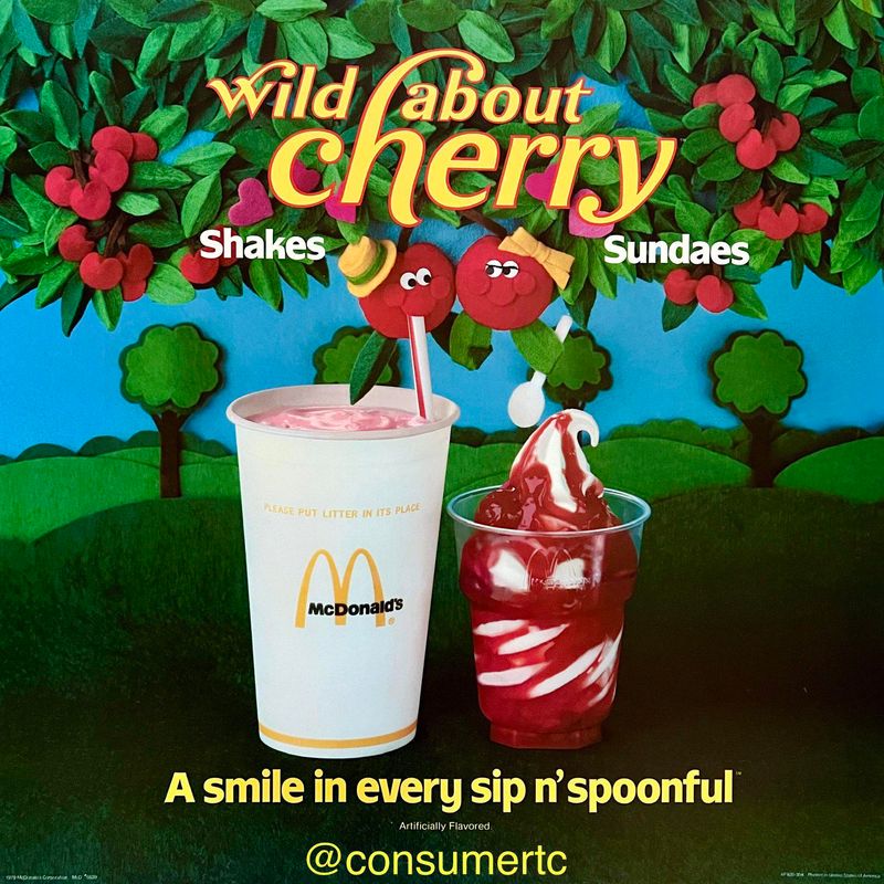 McDonald's Cherry Sundaes