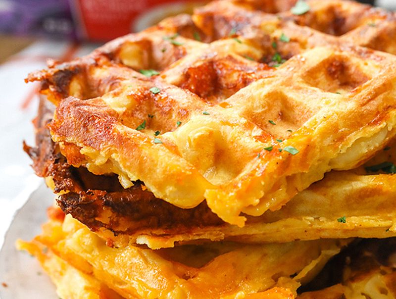 Mac and Cheese Waffle