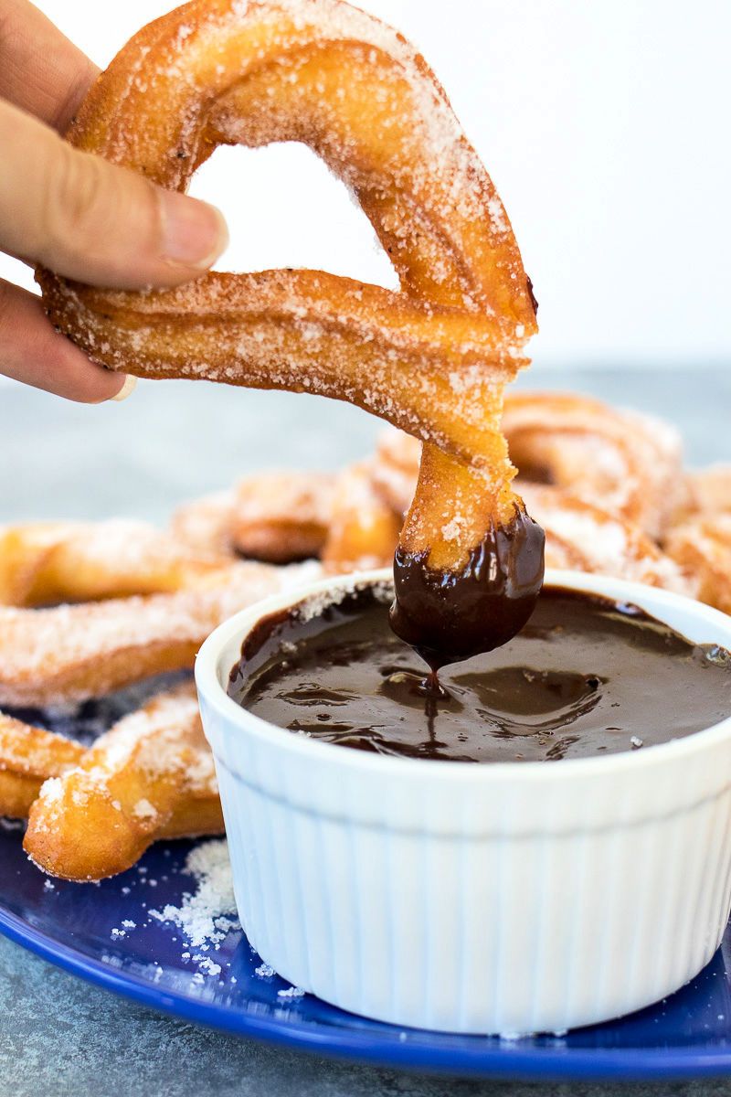 Cinnamon-Sugar Churros with Chocolate
