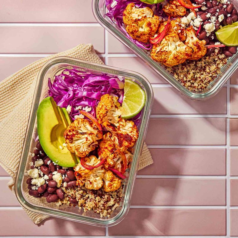 Roasted Cauliflower Taco Bowls