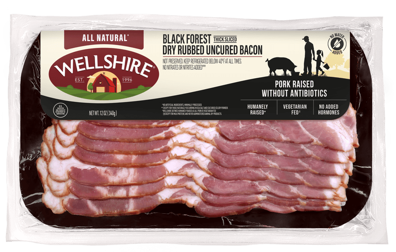Wellshire Black Forest Dry Rubbed Bacon
