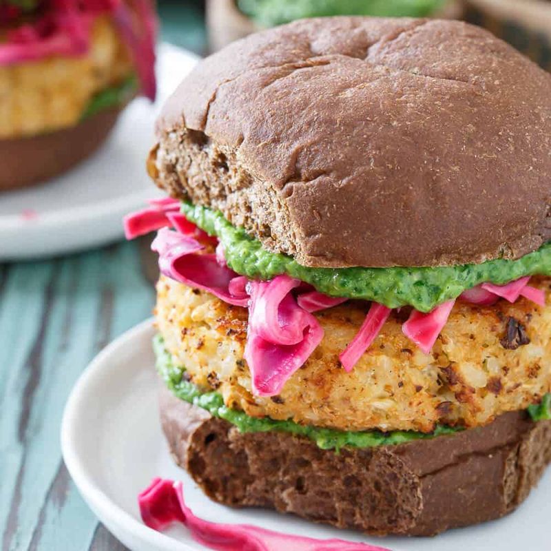 Cauliflower Cheddar Burger