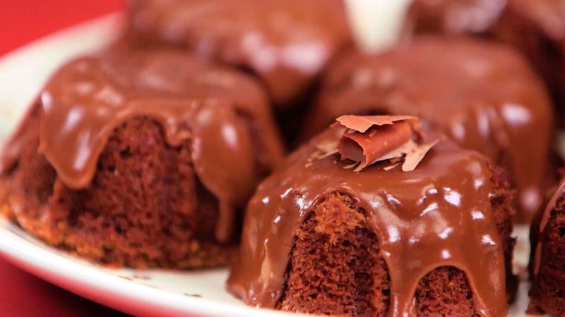 Mini Bourbon-and-Cola Bundt Cakes