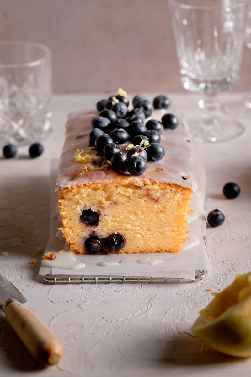 Blueberry-Lemon Ricotta Pound Cake