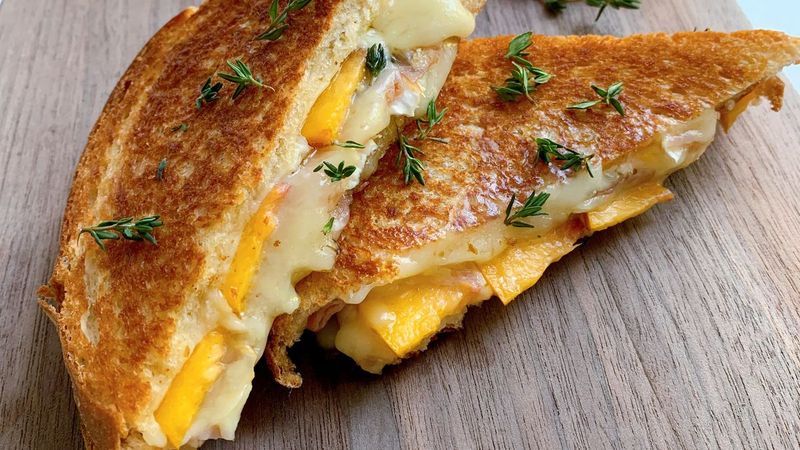 Nectarine Grilled Cheese