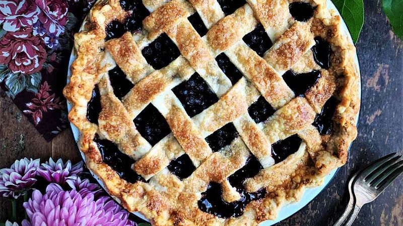 Saskatoon Berry Pie
