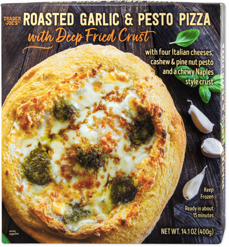 Trader Joe’s Roasted Garlic & Pesto Pizza