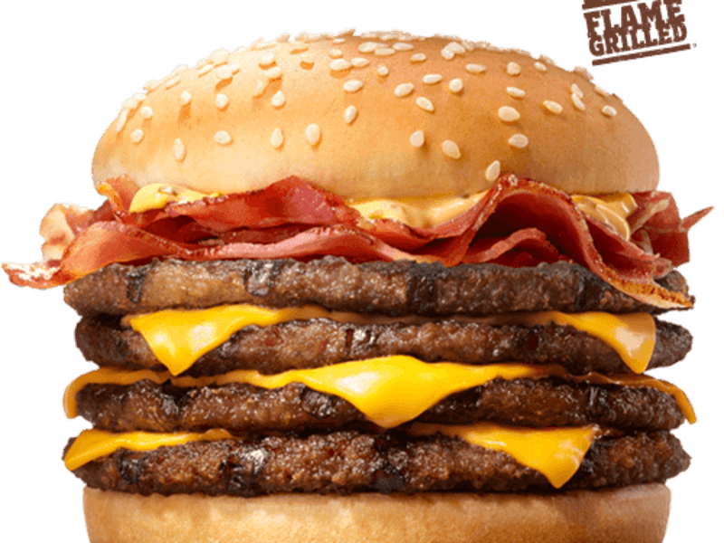 BK's Suicide Burger (a.k.a. Quad Stacker) – Burger King Secret Menu