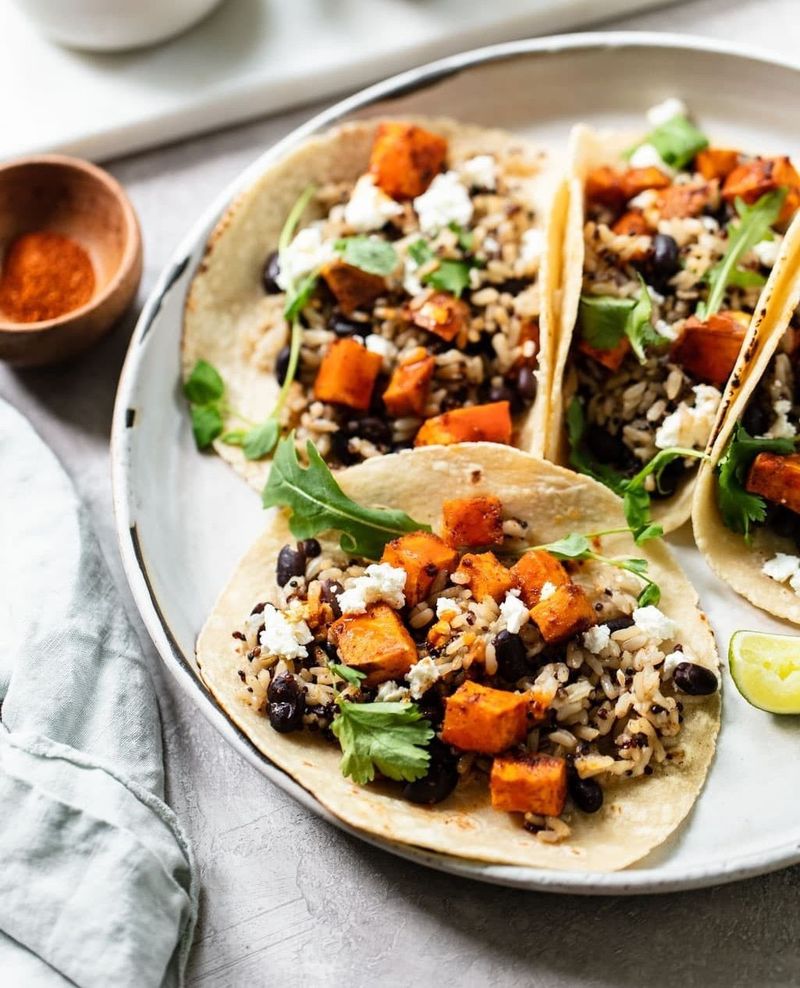 Black Bean and Sweet Potato Tacos