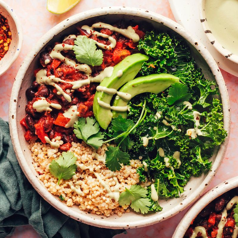 Black Bean-Quinoa Bowl