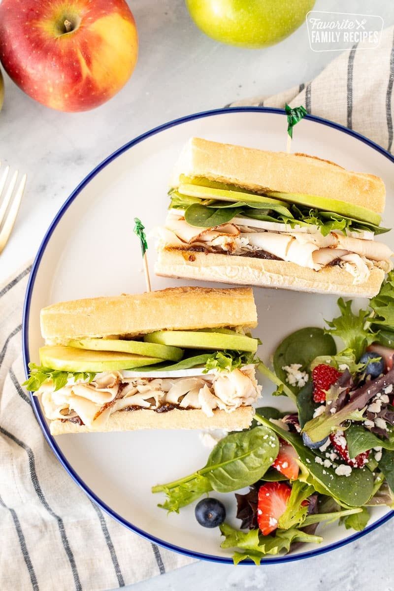 Turkey, Apple, and Brie Sandwich