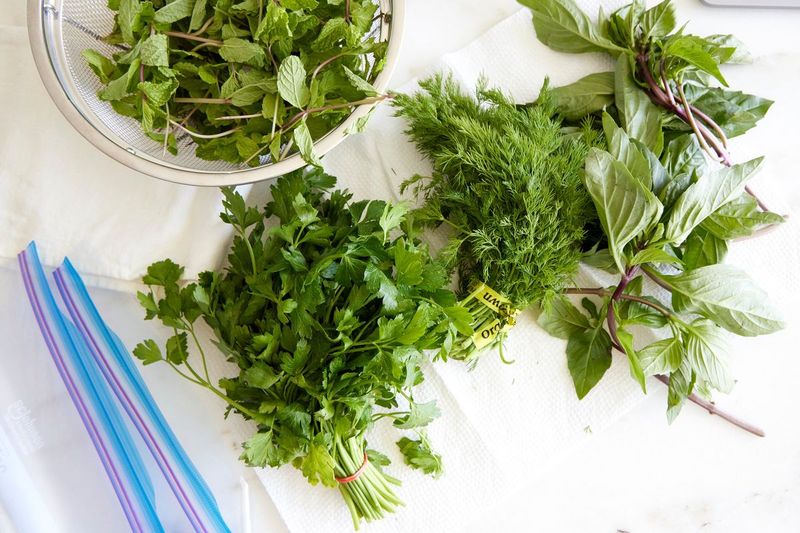 Large Batches of Fresh Herbs
