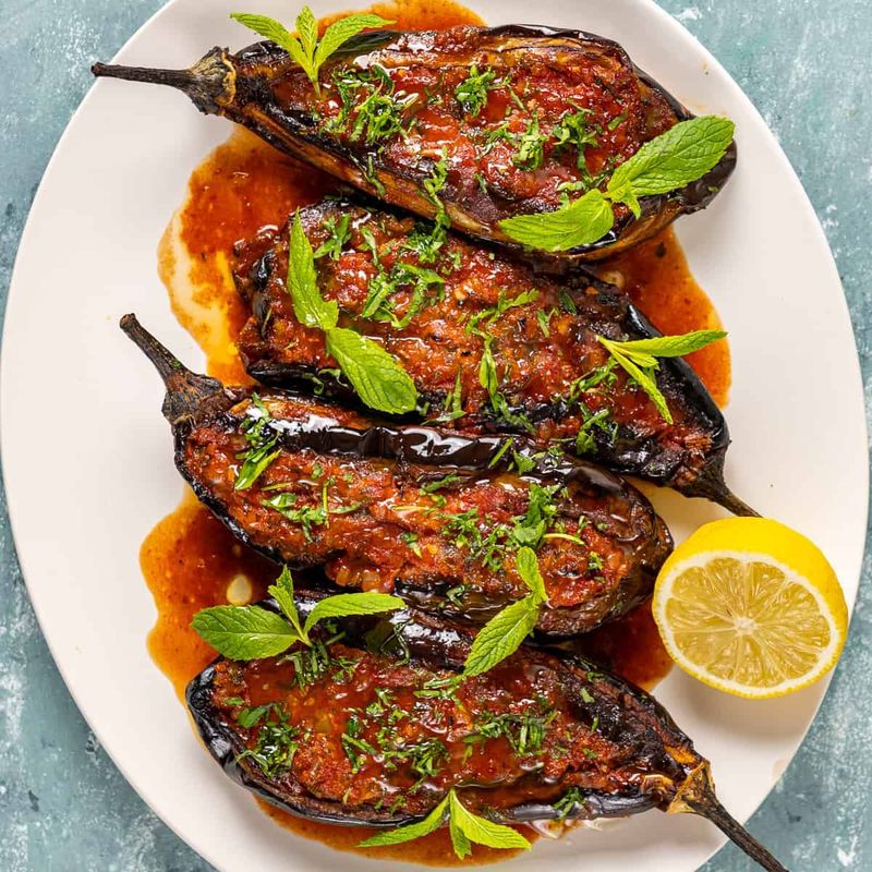 Eggplant and Tomato Stew (Imam Bayildi Style)