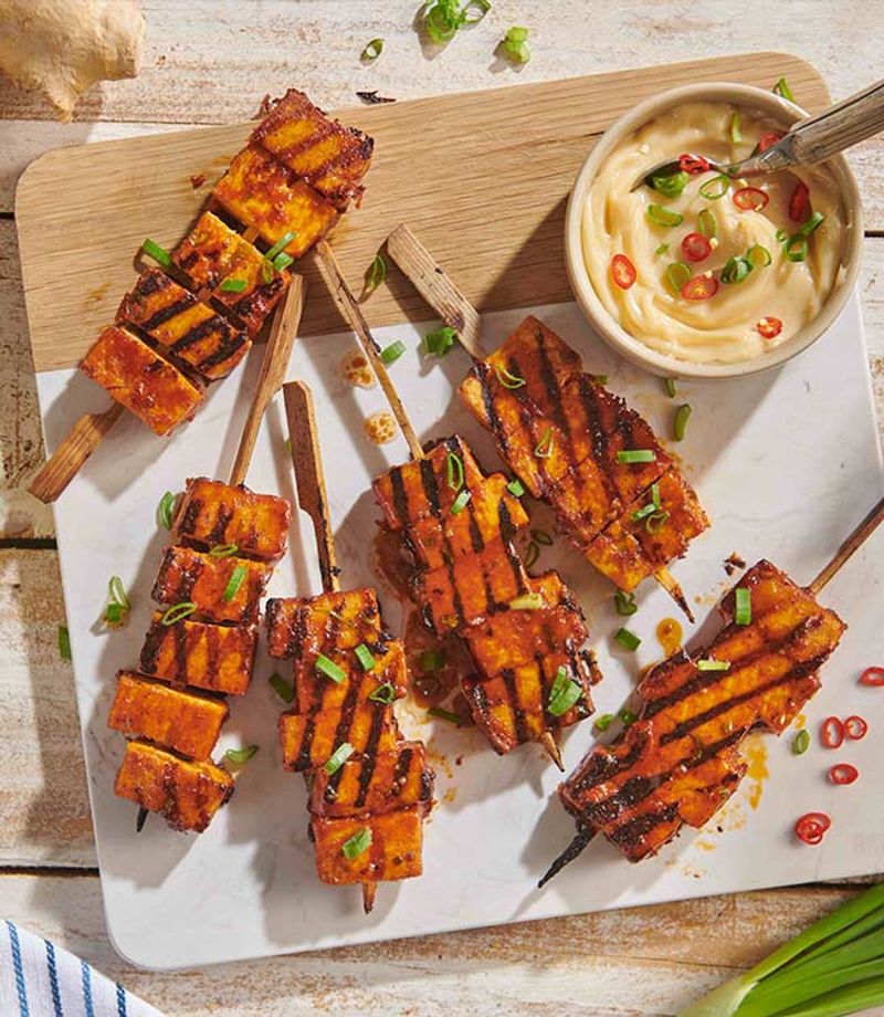 Tofu Teriyaki Skewers