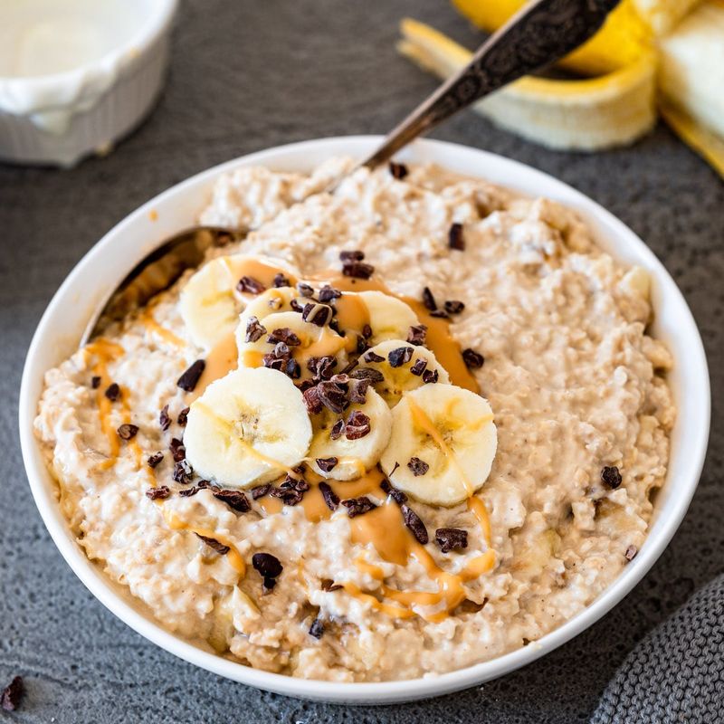 Oatmeal With Peanut Butter And Banana