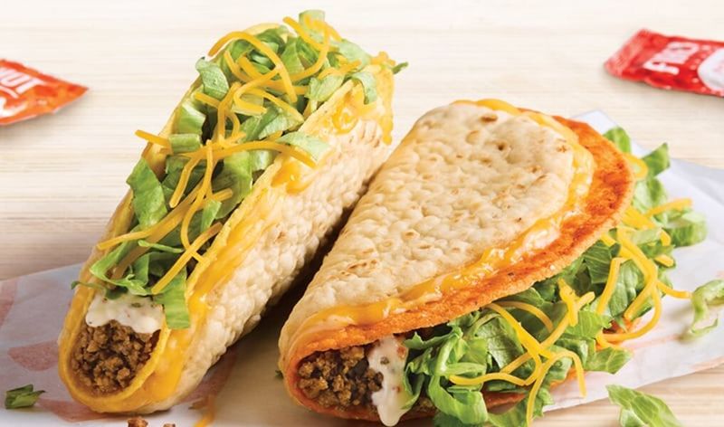 Taco Bell's Cheesy Gordita Crunch with Doritos Shell