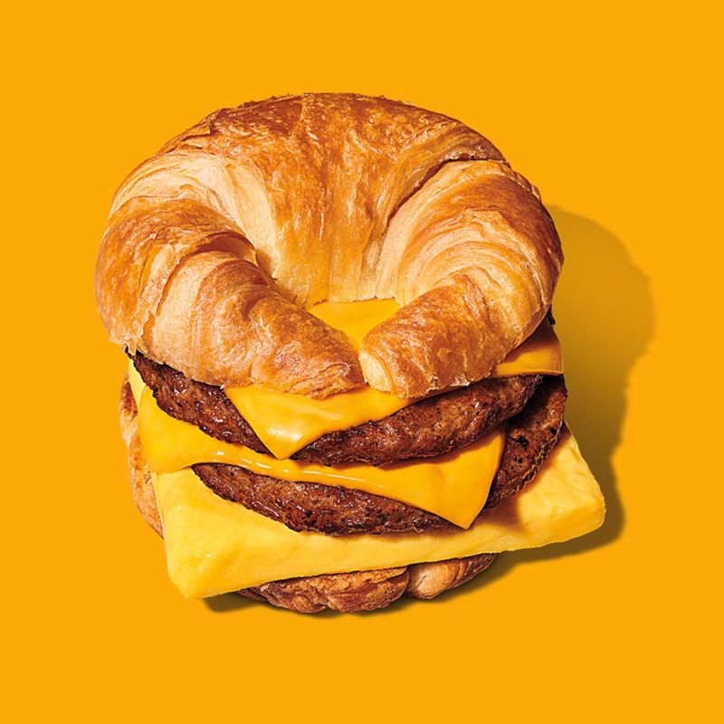 Burger King's Croissan'wich with Double Sausage