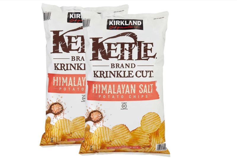 Kirkland Signature Kettle Brand Krinkle Cut Himalayan Salt Potato Chips