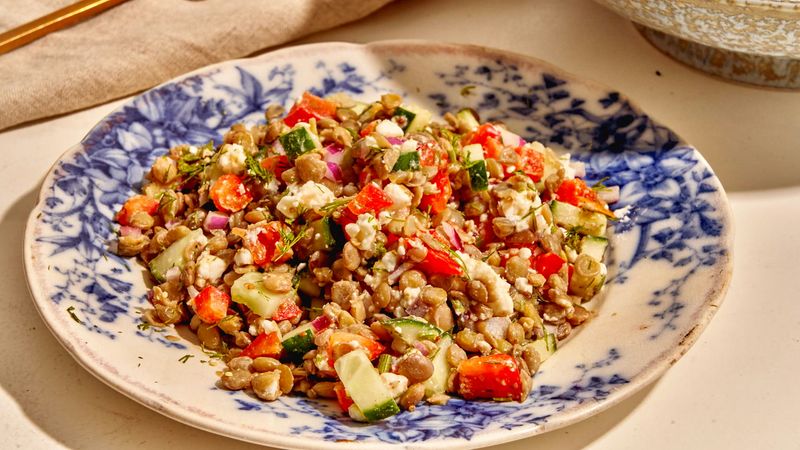 Lemony Lentil Salad with Feta