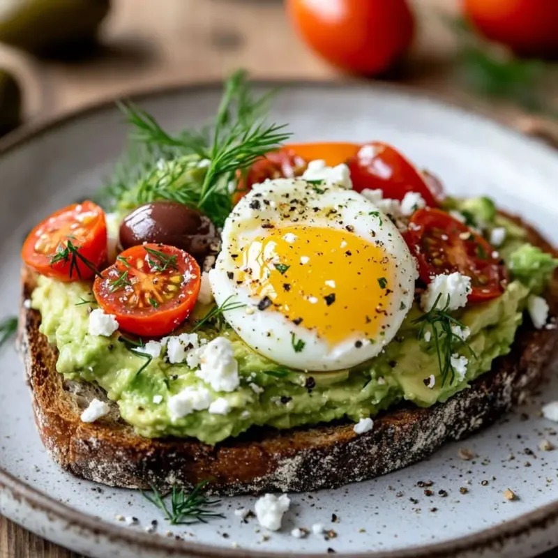 Whole Grain Mediterranean Toast