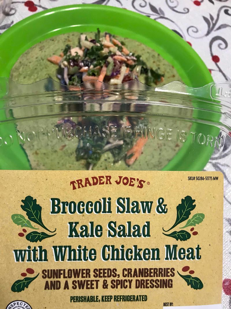 Broccoli Slaw & Kale Salad with Chicken