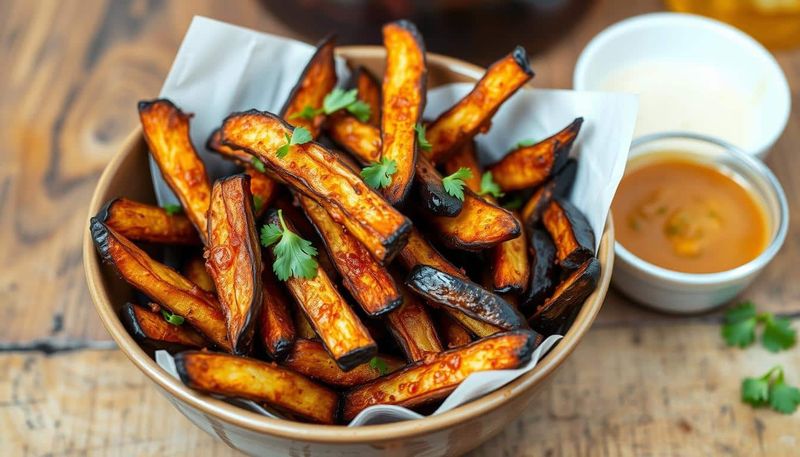 Eggplant Chips with Garlic Aioli
