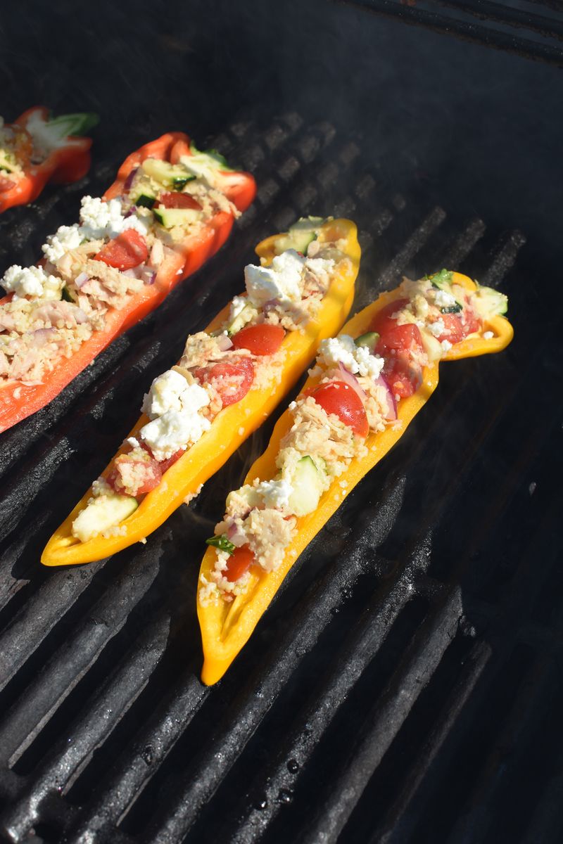 Stuffed Peppers with Herbed Couscous