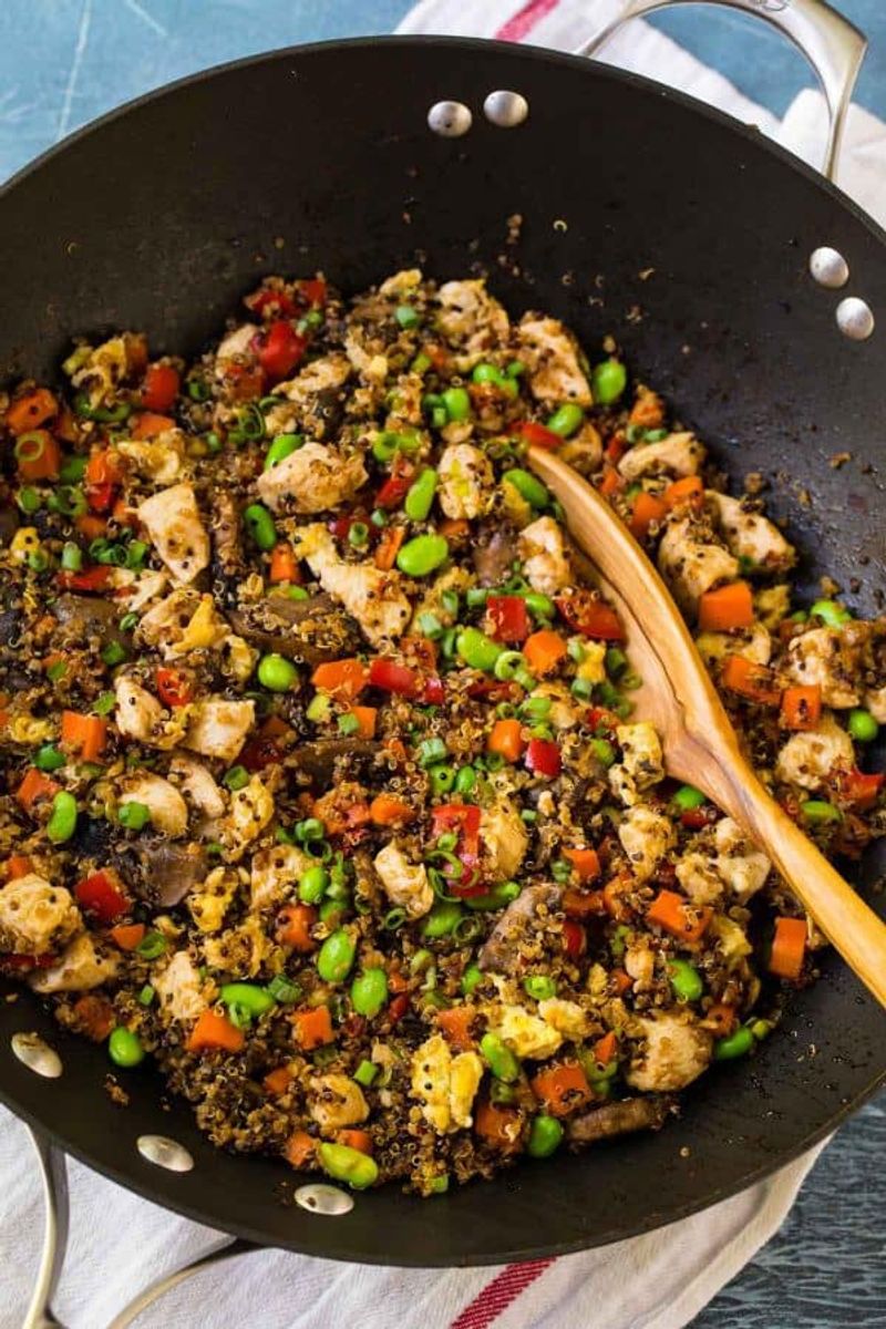 Chicken Quinoa Fried Rice