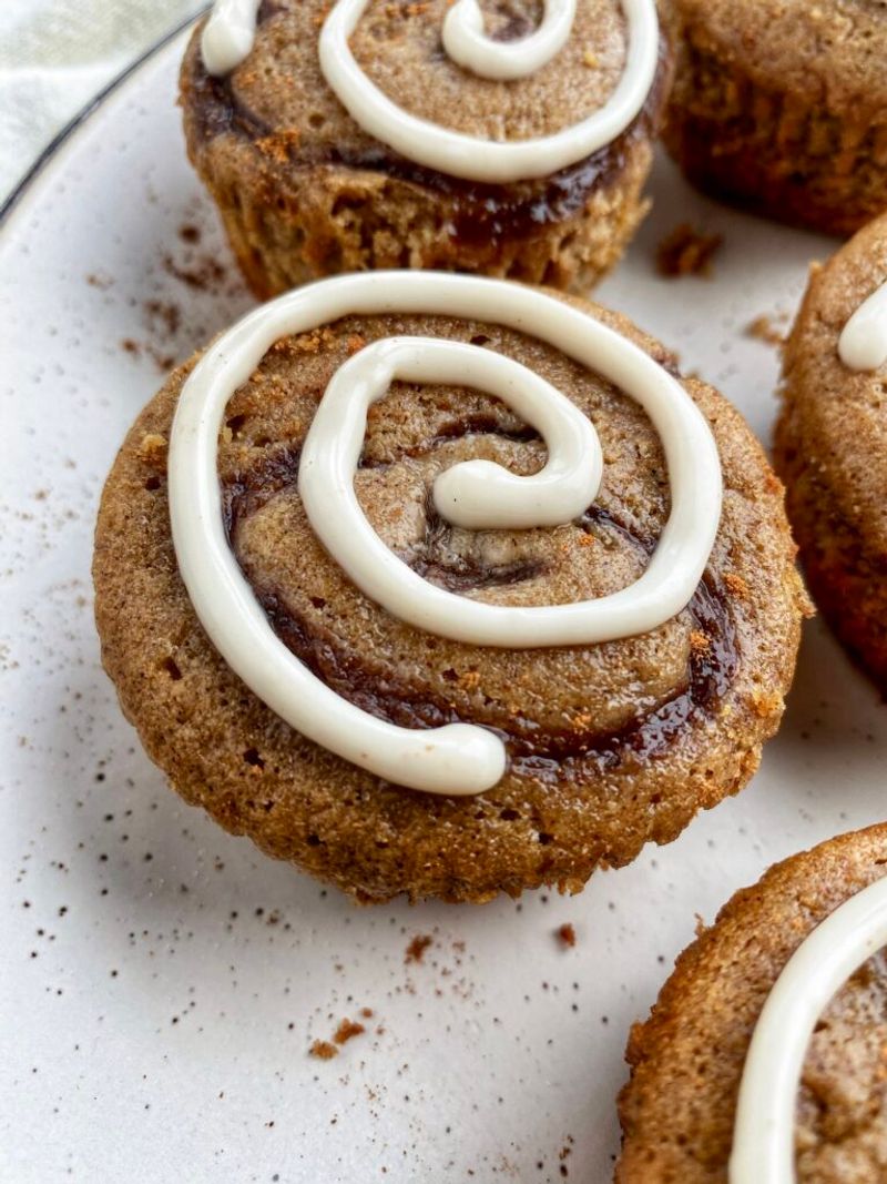 Banana Cinnamon Roll Muffins