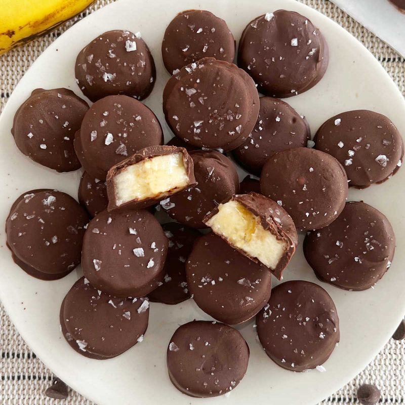 Frozen Banana Bites (Chocolate-Dipped)