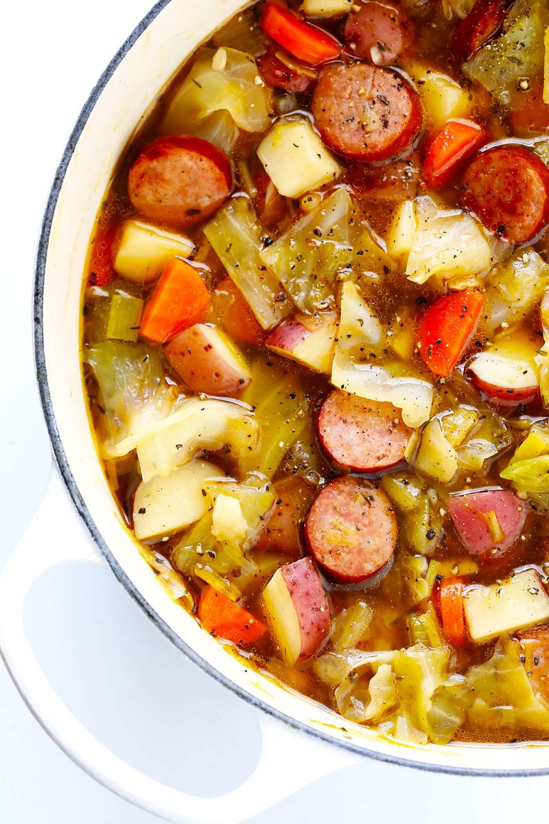 Sausage, Potato, and Cabbage Soup