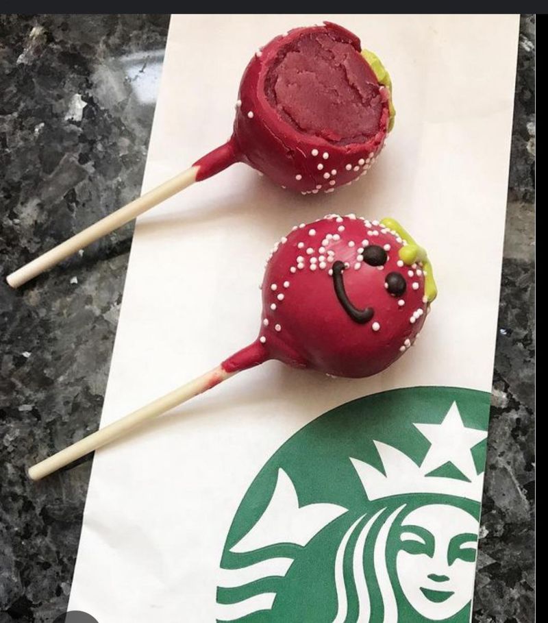 Strawberries & Cream Cake Pop