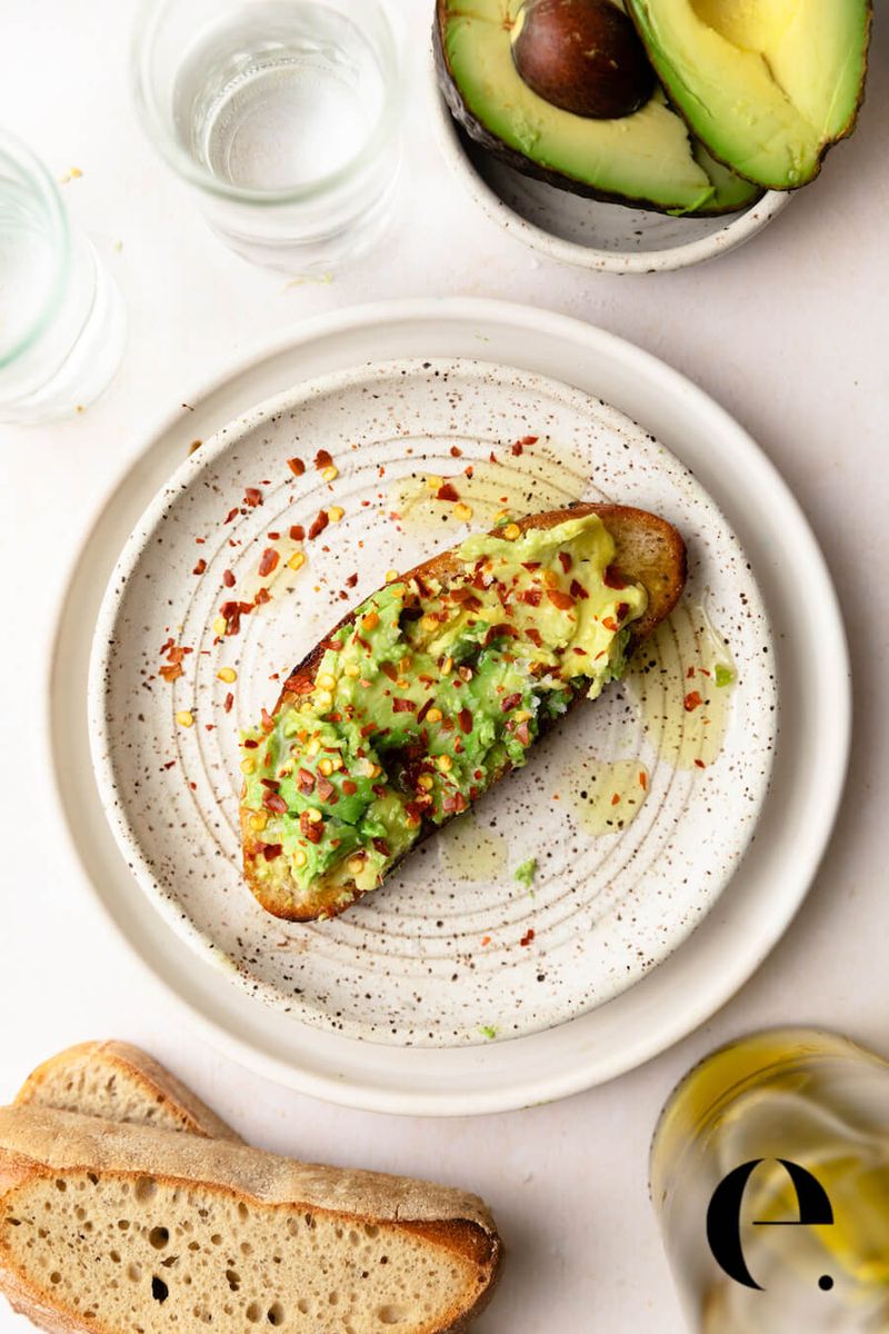 Avocado with Chili Flakes & Sea Salt